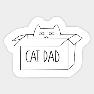 CAt Dad Sticker